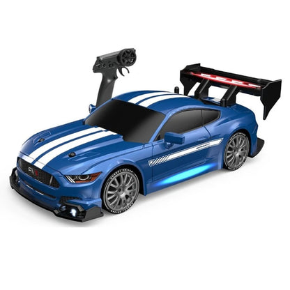 rc drift auto blauw