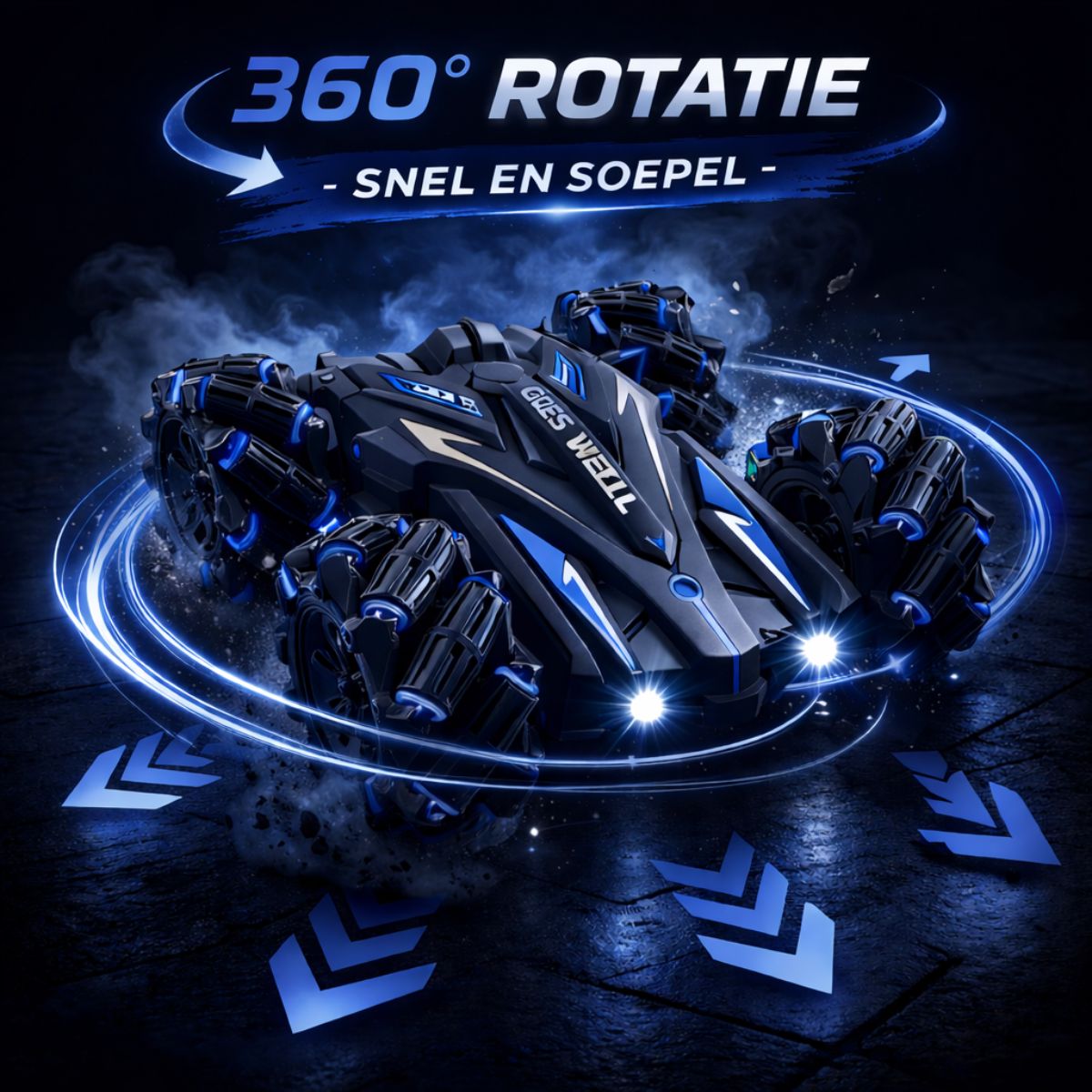 rc stunt auto 360 rotatie