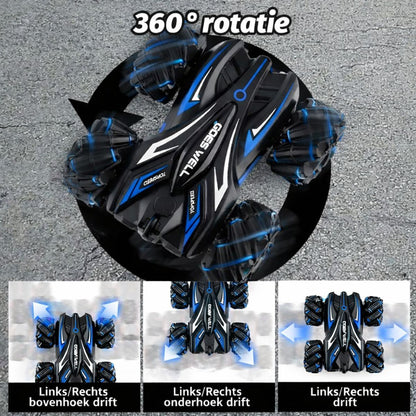 rc stunt auto 360 rotatie richtingen